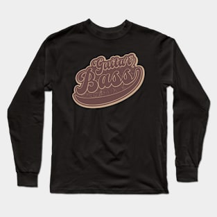 Bass Guitar // Brown vintage Long Sleeve T-Shirt